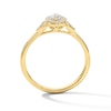 Thumbnail Image 2 of 1/3 CT. T.W. Certified Lab-Grown Diamond Frame Promise Ring in 10K Gold (F/SI2)
