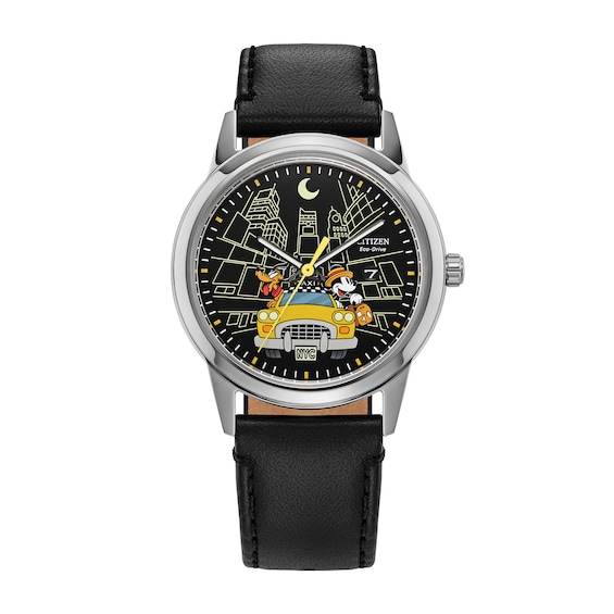 Unisex Citizen Eco-DriveÂ® Disney Mickey Mouse & Friends Time to Fly Watch with Black Dial (Model: Aw1860-01W)