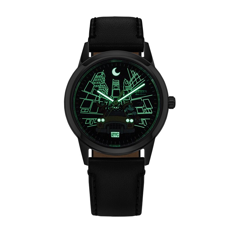 Main Image 5 of Unisex Citizen Eco-Drive® Disney Mickey Mouse & Friends Time to Fly Watch with Black Dial (Model: AW1860-01W)