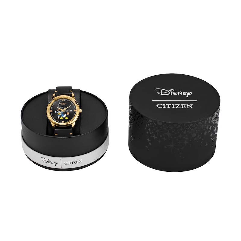 Main Image 4 of Unisex Citizen Eco-Drive® Disney Donald Duck Seeing Stars Watch with Black Dial (Model: AW1789-04W)