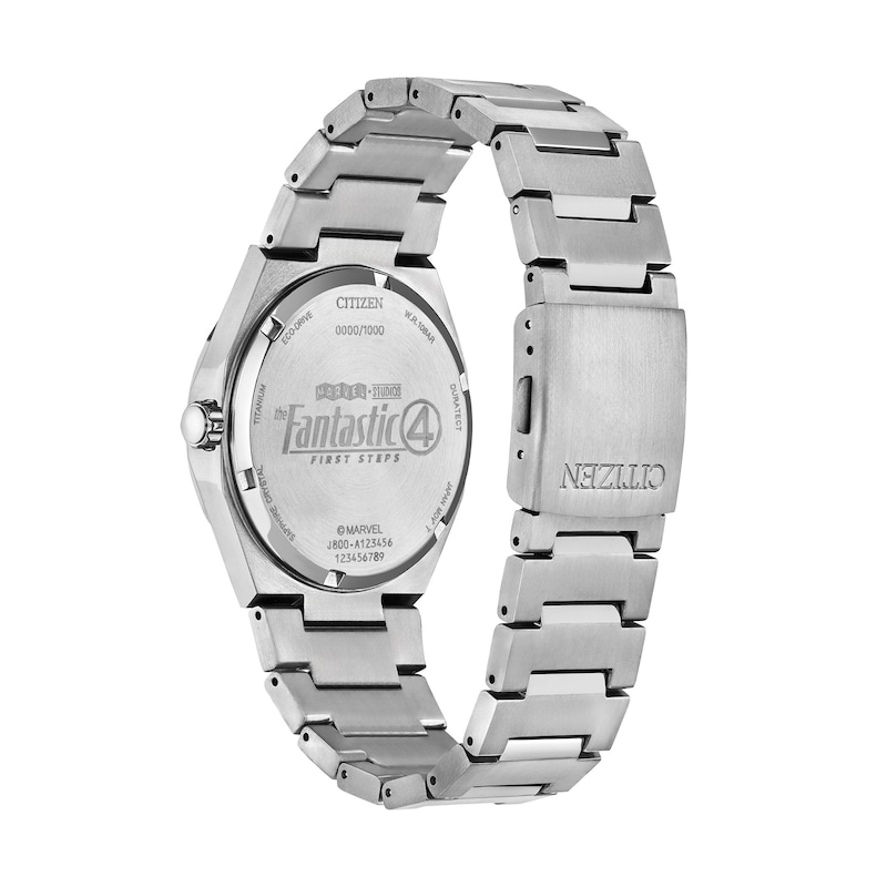 Main Image 3 of Men’s Citizen Eco-Drive® Marvel The Fantastic 4 Super Titanium™ Watch with Blue Dial (Model: AW0131-66W)