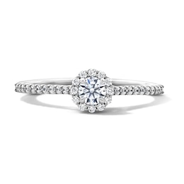 Enchanted Star Elsa 3/8 CT. T.W. Lab-Grown Diamond Frame Promise Ring in 10K White Gold (F/SI2)