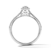 Thumbnail Image 2 of Enchanted Star Elsa 3/8 CT. T.W. Lab-Grown Diamond Frame Promise Ring in 10K White Gold (F/SI2)