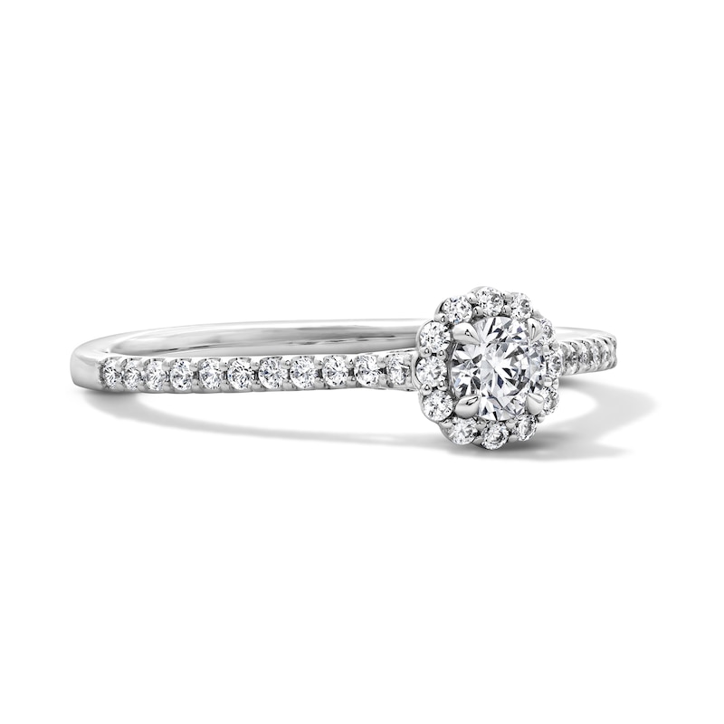 Main Image 3 of Enchanted Star Elsa 3/8 CT. T.W. Lab-Grown Diamond Frame Promise Ring in 10K White Gold (F/SI2)