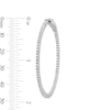 Thumbnail Image 3 of 1-5/8 CT. T.W. Certified Lab-Grown Diamond Inside-Out Flex Hoop Earrings in Sterling Silver (F/VS2)