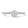 Thumbnail Image 1 of Enchanted Star Rapunzel 3/8 CT. T.W. Lab-Grown Diamond Frame Promise Ring in 10K Gold (F/SI2)