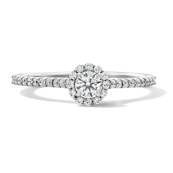 Enchanted Star Rapunzel 3/8 CT. T.w. Lab-Grown Diamond Frame Promise Ring in 10K Gold (F/Si2)