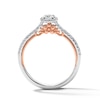 Thumbnail Image 2 of Enchanted Star Rapunzel 3/8 CT. T.W. Lab-Grown Diamond Frame Promise Ring in 10K Gold (F/SI2)