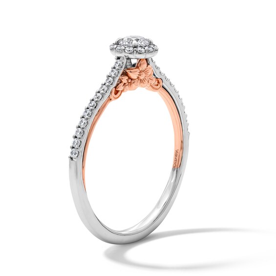 Enchanted Star Rapunzel 3/8 CT. T.w. Lab-Grown Diamond Frame Promise Ring in 10K Gold (F/Si2)