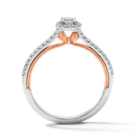 Enchanted Star Snow White 3/8 CT. T.w. Lab-Grown Diamond Frame Promise Ring in 10K Gold (F/Si2)