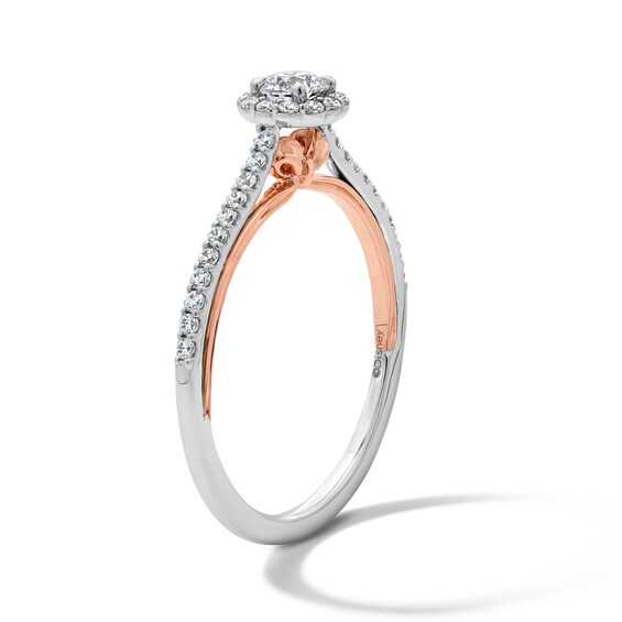 Enchanted Star Snow White 3/8 CT. T.w. Lab-Grown Diamond Frame Promise Ring in 10K Gold (F/Si2)
