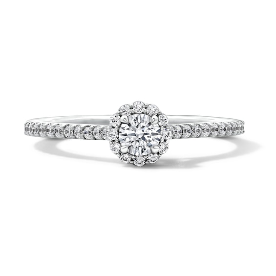 Enchanted Star Majestic Princess 3/8 CT. T.w. Lab-Grown Diamond Promise Ring in 10K White Gold (F/Si2)