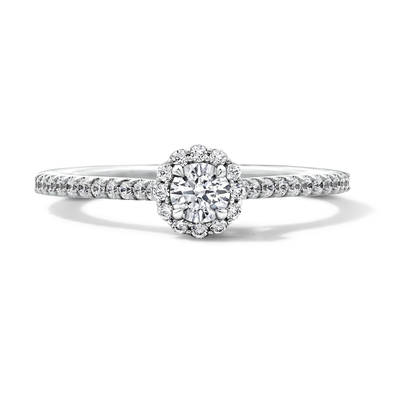 Main Image 1 of Enchanted Star Majestic Princess 3/8 CT. T.W. Lab-Grown Diamond Promise Ring in 10K White Gold (F/SI2)