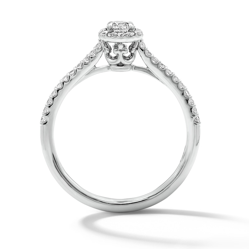 Main Image 2 of Enchanted Star Majestic Princess 3/8 CT. T.W. Lab-Grown Diamond Promise Ring in 10K White Gold (F/SI2)