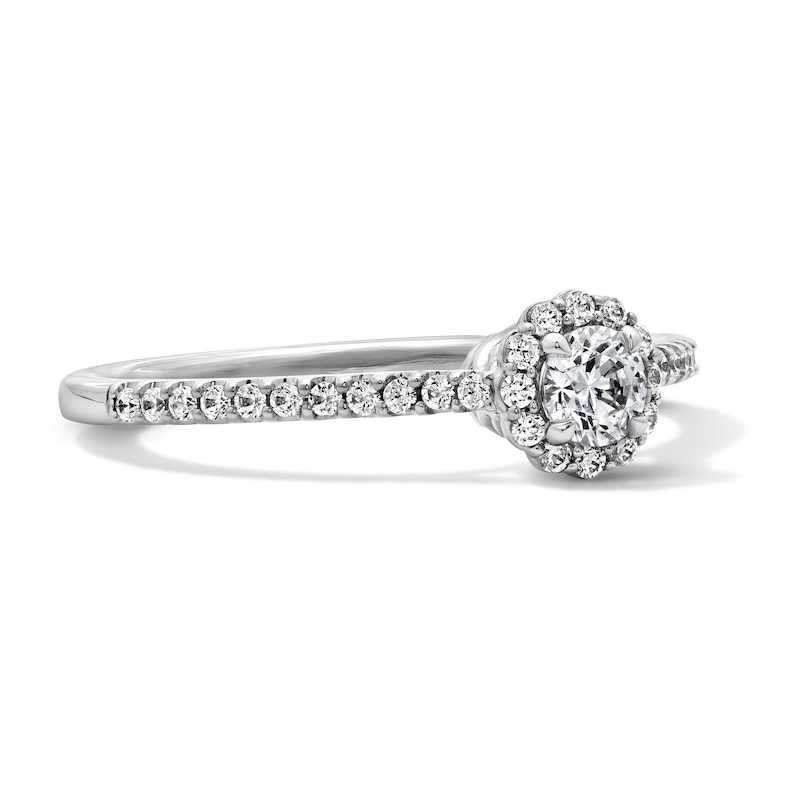 Main Image 3 of Enchanted Star Majestic Princess 3/8 CT. T.W. Lab-Grown Diamond Promise Ring in 10K White Gold (F/SI2)