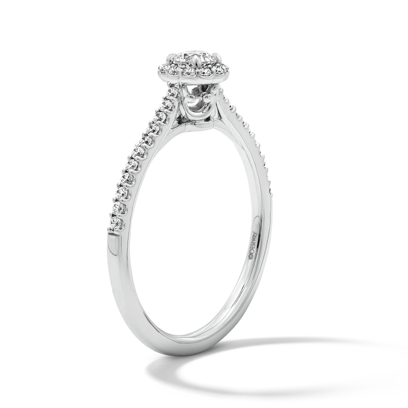 Main Image 4 of Enchanted Star Majestic Princess 3/8 CT. T.W. Lab-Grown Diamond Promise Ring in 10K White Gold (F/SI2)