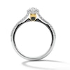 Thumbnail Image 2 of Enchanted Disney Evil Queen 3/8 CT. T.W. Lab-Grown Diamond and Onyx Promise Ring in 10K Gold (F/SI2)