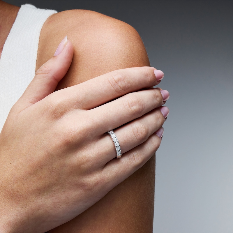 Main Image 2 of 1 CT. T.W. Certified Lab-Grown Diamond Anniversary Band in Platinum (F/VS2)