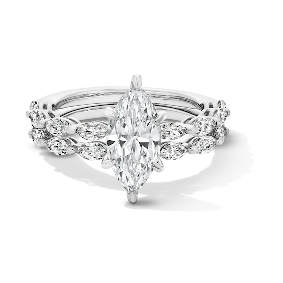 2-1/2 CT. T.w. Marquise-Cut Certified Lab-Grown Diamond Bridal Set in 14K White Gold (F/Vs2)