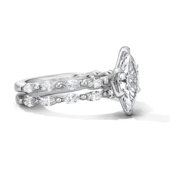 2-1/2 CT. T.w. Marquise-Cut Certified Lab-Grown Diamond Bridal Set in 14K White Gold (F/Vs2)