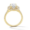 Thumbnail Image 3 of 3 CT. T.W. Oval Certified Lab-Grown Diamond Double-Frame Engagement Ring in 14K Gold (F/VS2)