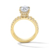 Thumbnail Image 2 of 4-1/3 CT. T.W. Pear-Shaped Certified Lab-Grown Diamond Hidden Frame Bridal Set in 14K Gold (F/VS2)