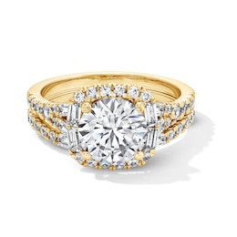 3 CT. T.W. Certified Lab-Grown Diamond Bridal Set in 14K Gold (F/VS2)
