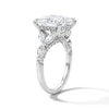 Thumbnail Image 5 of 7 CT. T.W. Princess-Cut Certified Lab-Grown Diamond Hidden Frame Engagement Ring in 14K White Gold (F/VS2)