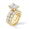 Thumbnail Image 3 of 10 CT. T.W. Princess-Cut Certified Lab-Grown Diamond Bridal Set in 14K Gold (F/VS2)