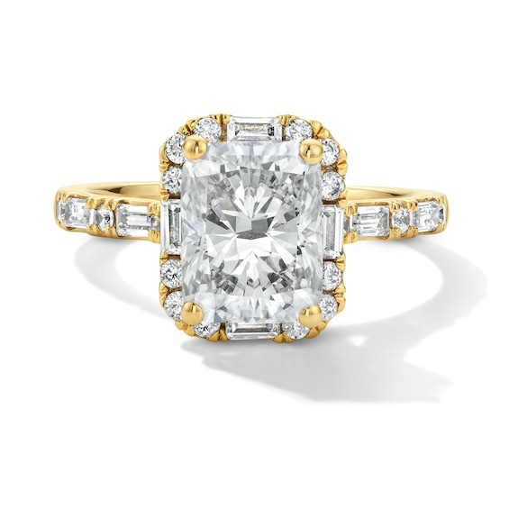 2-5/8 CT. T.w. Radiant-Cut Certified Lab-Grown Diamond Frame Engagement Ring in 14K Gold (F/Vs2)