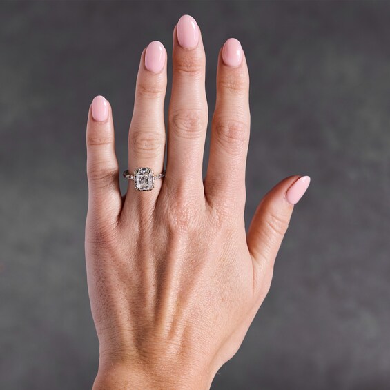 2-5/8 CT. T.w. Radiant-Cut Certified Lab-Grown Diamond Frame Engagement Ring in 14K Gold (F/Vs2)