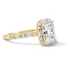 Thumbnail Image 4 of 2-5/8 CT. T.W. Radiant-Cut Certified Lab-Grown Diamond Frame Engagement Ring in 14K Gold (F/VS2)
