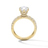 Thumbnail Image 2 of 4-1/3 CT. T.W. Marquise-Cut Certified Lab-Grown Diamond Hidden Frame Bridal Set in 14K Gold (F/VS2)