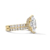 Thumbnail Image 3 of 4-1/3 CT. T.W. Marquise-Cut Certified Lab-Grown Diamond Hidden Frame Bridal Set in 14K Gold (F/VS2)