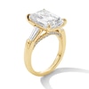 Thumbnail Image 3 of 8-3/4 CT. T.W. Emerald-Cut Certified Lab-Grown Diamond Three-Stone Engagement Ring in 14K Gold (F/VS2)