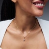 Thumbnail Image 2 of 1/10 CT. T.W. Lab-Grown Diamond Cross Necklace Charm in 10K Gold (F/VS2)