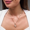 Thumbnail Image 2 of 1/3 CT. T.W. Certified Lab-Grown Diamond Tilted Square Necklace Charm in 10K Gold (F/VS2)