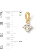 Thumbnail Image 4 of 1/3 CT. T.W. Certified Lab-Grown Diamond Tilted Square Necklace Charm in 10K Gold (F/VS2)