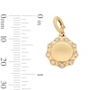 Thumbnail Image 4 of 1/10 CT. T.W. Lab-Grown Diamond Sunburst Frame Necklace Charm in 10K Gold (F/VS2)