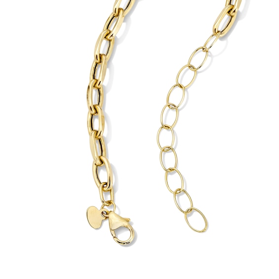 4.0mm Paper Clip Chain Necklace in Hollow 10K Gold