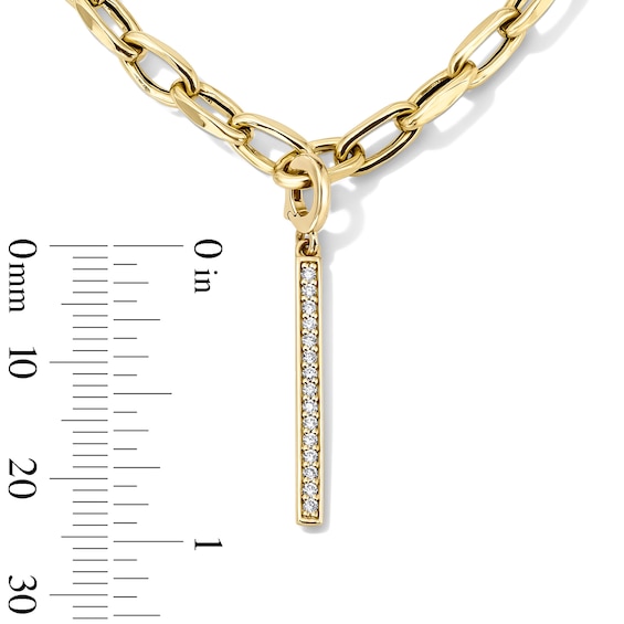 4.0mm Paper Clip Chain Necklace in Hollow 10K Gold