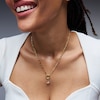 Thumbnail Image 3 of 1/4 CT. T.W. Princess and Baguette-Cut Certified Lab-Grown Diamond Starburst Necklace Charm in 10K Gold (F/VS2)