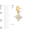 Thumbnail Image 4 of 1/4 CT. T.W. Princess and Baguette-Cut Certified Lab-Grown Diamond Starburst Necklace Charm in 10K Gold (F/VS2)