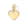 Thumbnail Image 1 of 1/10 CT. T.W. Certified Lab-Grown Diamond Heart Faded Frame Necklace Charm in 10K Gold (F/VS2)
