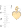 Thumbnail Image 3 of 1/10 CT. T.W. Certified Lab-Grown Diamond Heart Faded Frame Necklace Charm in 10K Gold (F/VS2)