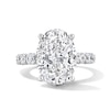 Thumbnail Image 1 of 7 CT. T.W. Oval Certified Lab-Grown Diamond Engagement Ring in 14K White Gold (F/VS2)