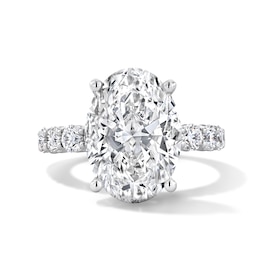 7 CT. T.W. Oval Certified Lab-Grown Diamond Engagement Ring in 14K White Gold (F/VS2)
