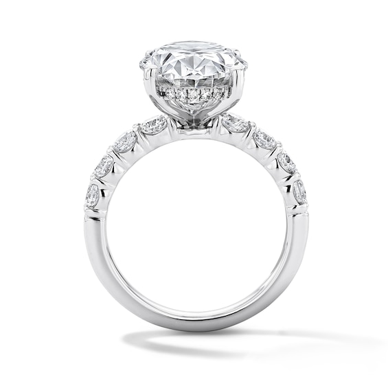7 CT. T.w. Oval Certified Lab-Grown Diamond Engagement Ring in 14K White Gold (F/Vs2)