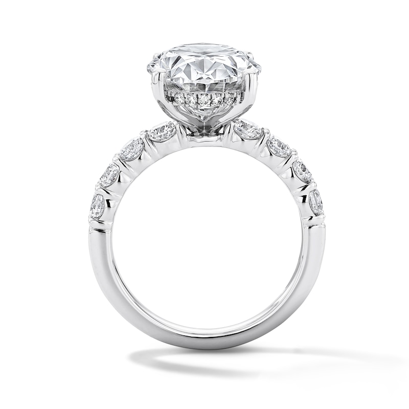 Main Image 2 of 7 CT. T.W. Oval Certified Lab-Grown Diamond Engagement Ring in 14K White Gold (F/VS2)