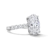 Thumbnail Image 3 of 7 CT. T.W. Oval Certified Lab-Grown Diamond Engagement Ring in 14K White Gold (F/VS2)